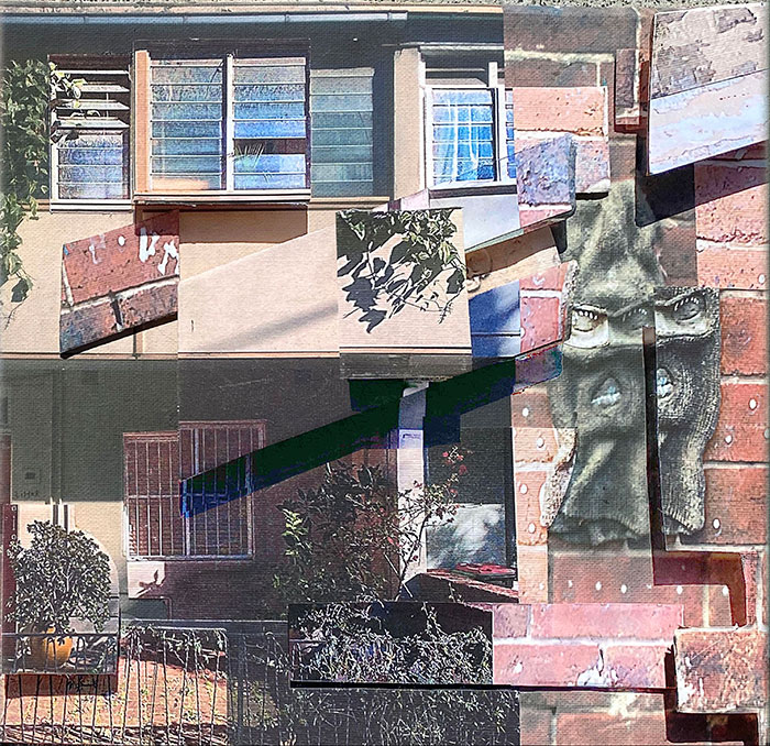 Pete Smith artwork - Betty Blues back yard