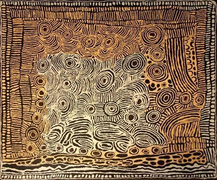 Nyurapayia Nampitjinpa (Mrs Bennett) - Rockhole site of Yumarra 2004