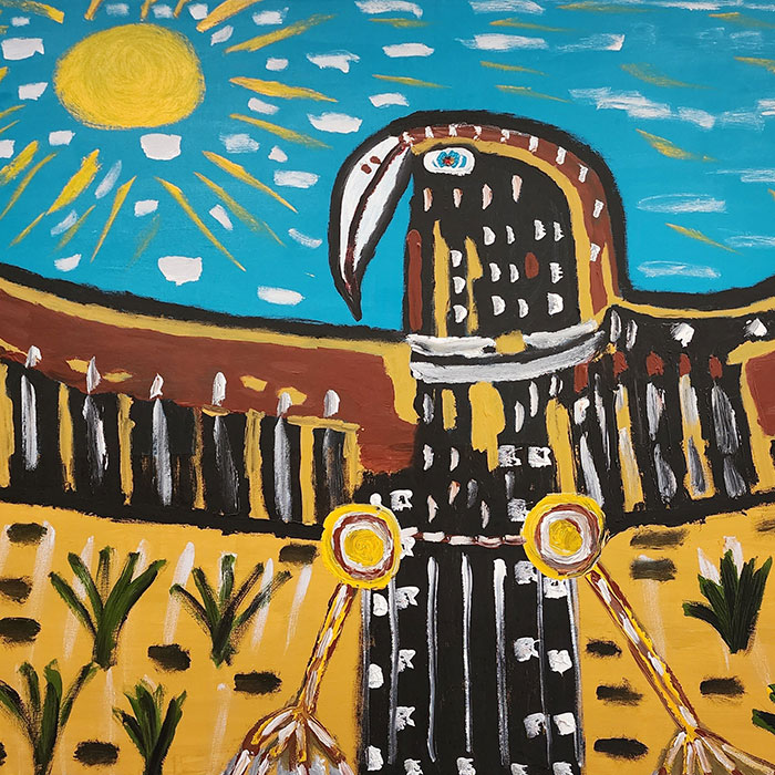 Trevor-‘Turbo-Brown-Bunjil-in-the-Sun-portrait-@jefagallery.