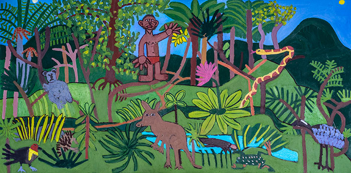 Zion Levy Stewart painting - Aussie Bush