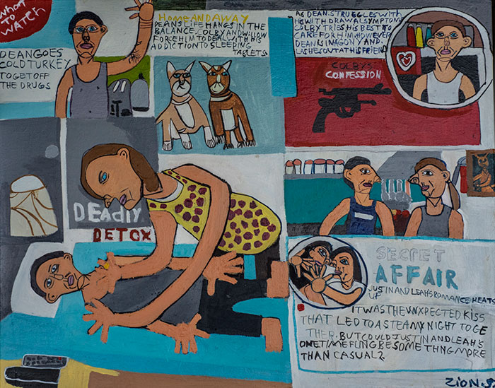 Zion levy Stewart painting Secret Affair (TV week collection)